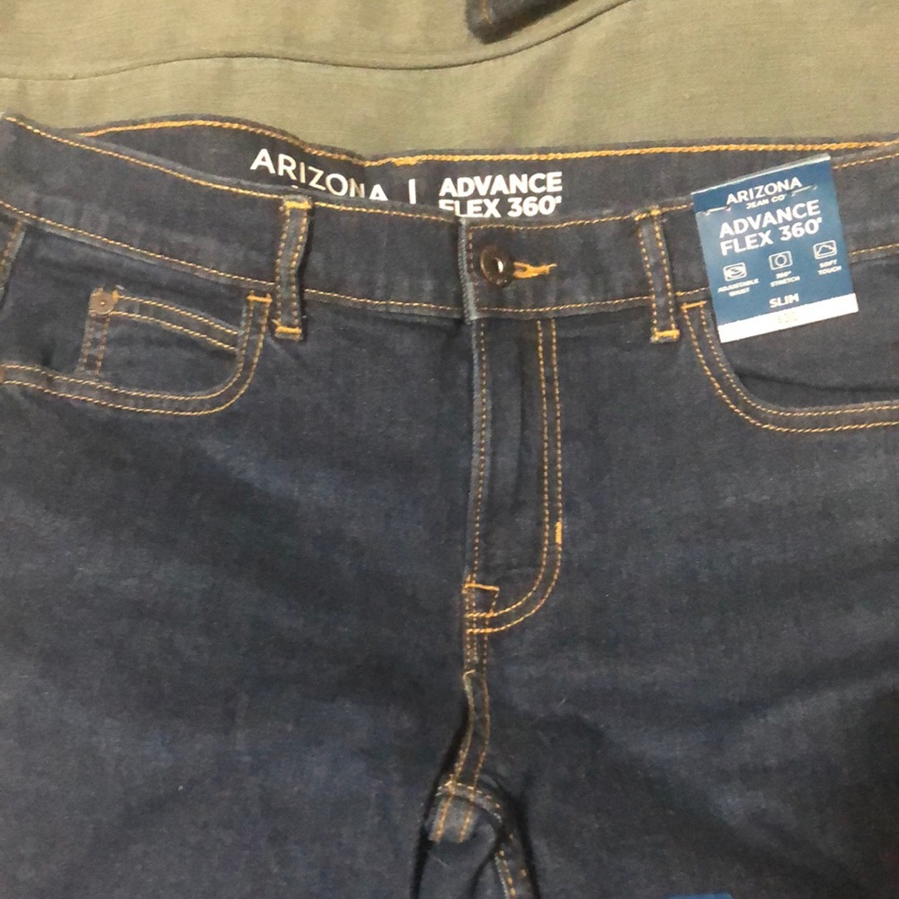 Girls Arizona denim jeans advance flex 360 slim fit size 16 girls NWT